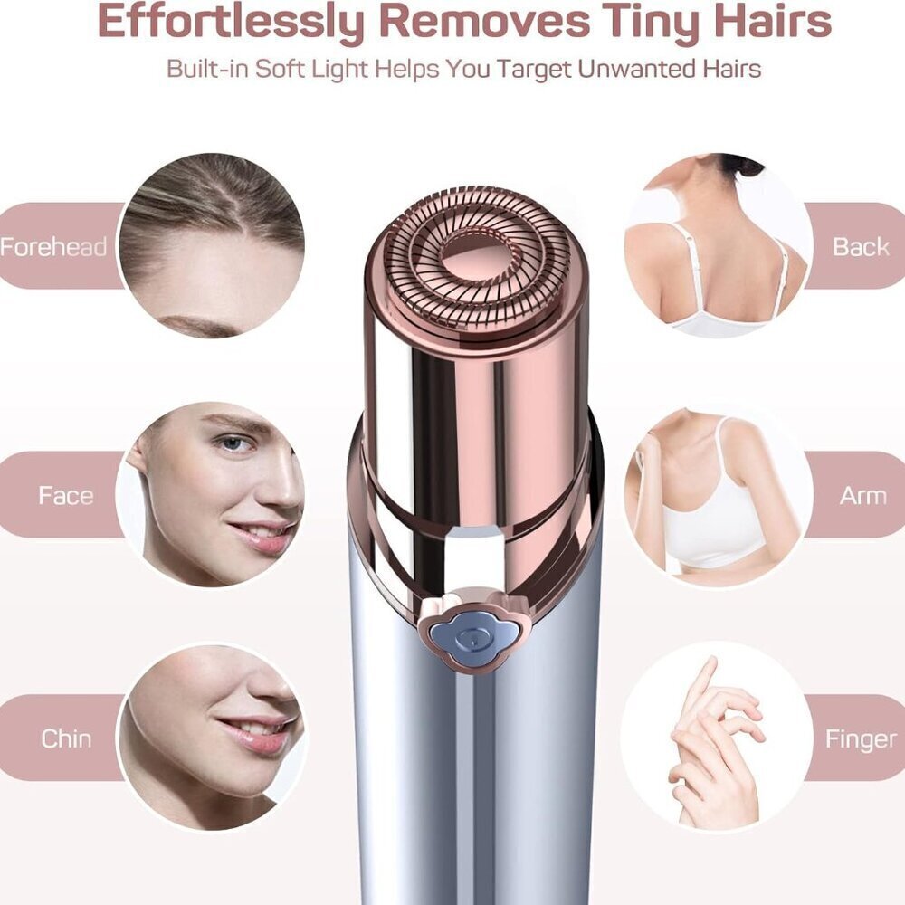 Facial Hair Remover for Women's Face Chin Lip Mustache Neck Armpit Peach Fuzz, E - Picture 2 of 8